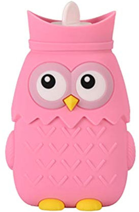ZUOZUIYQ Bouillotte chauffante pour Micro-Ondes avec Housse tricotée Douce Amovible Sécurité pour bébé Chauffe-Mains et Pieds en Silicone pour Le Corps de Voyage Convient aux Enfants et aux Filles