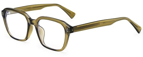 Dollger Retro Vintage blaulichtfilter brille herren damen UV400 Schutz 2025 Leichte Acetat-Brille für Bildschirmarbeit Computerbrille Gaming und Büro