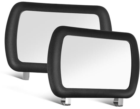 Gatuida 1 Jeu Pare-soleil De Voiture Socle De Veilleuse Led Accessoires De Porte De Four À Micro-ondes & Miroir Clip-on Miroir Intérieur Miroir De Maquillage Pour Voiture Abdos 2 Pièces