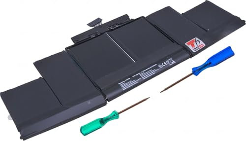 T6 Power Akku für Apple MacBook Pro 15 Retina A1398 Mid 2014, Li-Poly, 11,26 V, 8440 mAh (95 Wh), schwarz