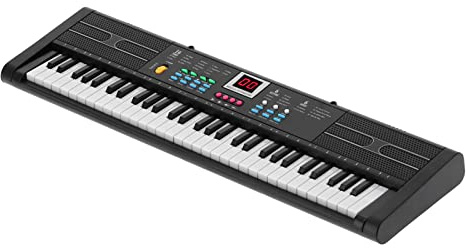 Strumento per pianoforte digitale a 61 tasti, tastiera elettrica con microfono USB, per principianti e bambini