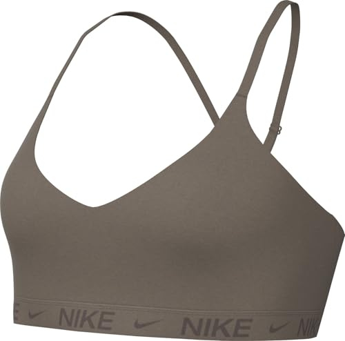 Nike Indy Light Support Verstellbarer Sport-BH Mit Polstern Für Damen, Mink Brown/Ironstone, FD1062-233, XS