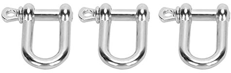 Culnflun 3pcs u Form Shackle Zinklegierung D Ring Schloss Schäkel für Paracord Armband Flat Head