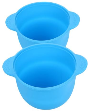 GALPADA 2pcs Multiuse Hair Removal Wax Warmer Liner Silicone Mask Bowl Reusable Wax Pot Honey Soft Compatible