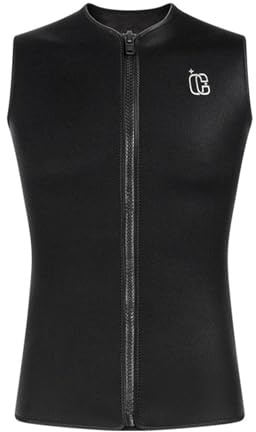 Funien 3 Mm ärmellose Tauchweste für Erwachsene, Reise-Schnorchelweste, Herren-Tauchweste, ärmelloses Neoprenoberteil, Sonnenschutz, Wärmeisolierung aus Neopren-Nylon Zum Tauchen (XXL)