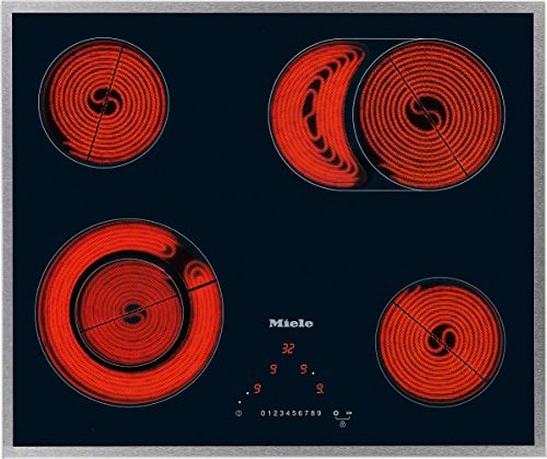 Miele KM 5812 – Piastra (integrata, elettrica, vetro e ceramica, sensore, fronte, 1.4 m) Nero