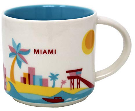 Starbucks 2013 Miami You Are Here Collection Ceramic Coffee Mug, 14 FL Oz by Starbucks