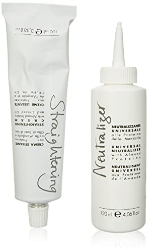 Fanola Crème lissante + Neutralisant Universel - Crème Lissante sans Soude et Ferme 220 ml