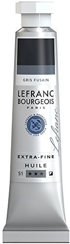 Lefranc Bourgeois Óleo Extra Fino 20ml - Tubo de pintura, Gris Carbón