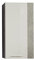 trendteam smart living - Rock - Kommode - Weiß Hochglanz/Grau - Hängeschrank mit 1 Tür (links oder rechts verstellbar) und 2 Einlegeböden - (BxHxT) 52 x 103 x 31 cm - chromfarbene Griffe