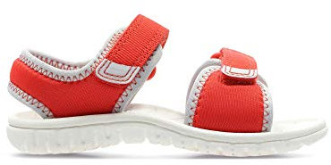 Clarks Surfing Tide T Boys First Sandals '22.5 EU Orange