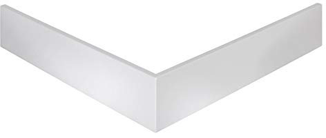 Schulte EP9081 04 Schürze für Duschwanne flach Quadrat, 80 x 80 cm, aluminium, alpinweiß, für Schulte Duschwannen EP9080, D9080