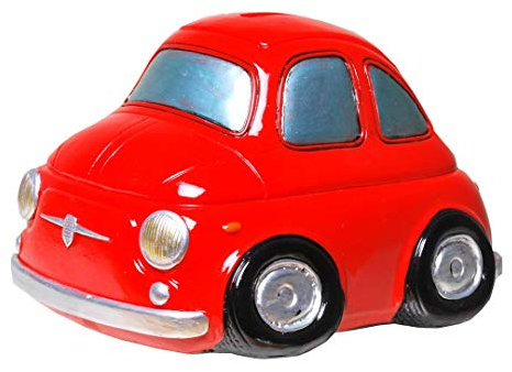 Udo Schmidt Spardose Kleinwagen rot, rund