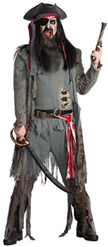 Maskworld - Verflucht gutes Zombie-Pirat Kostüm für Karneval, Fasching, Halloween oder Motto-Party - Untoter Pirat für Männer Größe: XXL