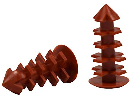 Universal DPC Injection Plugs - 4 Colours - Terracotta, Buff, Light & Dark Grey 10mm 12mm (100, Terracotta)