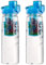Rosenstein & Söhne 2er-Set Tritan-Trinkflaschen mit Fruchtbehälter, BPA-frei, 800ml, blau