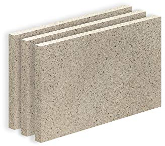 Vermiculite Platte Schamott-Ersatz SF600 500x300x25mm x 3