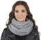 VIVISENCE Damen Winter Loop Schal Aus Modischer Gemütlich Wärmendem Garn Doppelt Um Den Hals Tragbar Wintertage Frauen Elegante Und Sportliche Outfits Winter Herbst Modell, Hellgrau,Einheitsgröße
