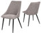 Staboos CH80 Esszimmerstuhle 2er Set Polsterstuhl bis 150 kg - Strapazierbarer Stoff Sessel - Polsterstuhl (Wood 108)