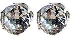 U/K Exquisit Männer Junge versilbert Ohrstecker Magnet Diamant zirkon Ohrstecker kreative ohrring Mode Ohrstecker schmuck für männer Geburtstagsgeschenk praktisch und beliebt