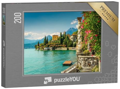 puzzleYOU: Puzzle 200 Teile „Berühmte Luxusvilla Monastero am Comer See, Italien“ – aus der Puzzle-Kollektion Seen
