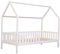 Happy Garden lit cabane 190x90cm Blanc Marceau, Cadre de lit en Bois Massif de pin avec sommier à Lattes et barreaux de sécurité