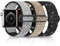 HPJK Lot de 3 Bracelets de Sport à Paillettes compatibles avec Apple Watch 41 mm, 40 mm, 38 mm, Bracelet de Rechange élastique en Nylon tressé pour iWatch Series 7 6 5 4 3 2 1 SE, 41 mm, 40 mm, 38 mm