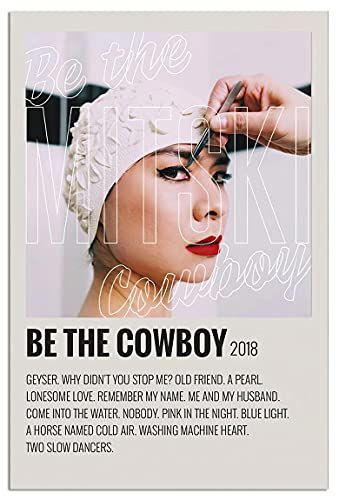 Mitski-Poster, Mitski-Vinyl, Mitski, Leinwand-Wandkunst für Wohnzimmer, Dekoration, ästhetische Vintage-Poster und Drucke, Schlafzimmer-Dekorationen, rosa Regal, Büro, ungerahmt 30.5x45.7 cm