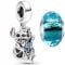 HappyStar beads charms,passt Charms Armbänder Halskette Europäischen Schmuck ，Bead Charms für Damen,925 Sterling Silber Dangle Anhänger