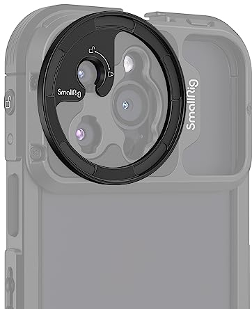 SmallRig 52mm Magnetic Smartphone Filterring Adapter für magnetischen Filter, Kompatible mit M-Mount Phone Case Cage für iPhone 15 14 13 Serie, KEIN Filter enthalten, KEIN Schraubgewinde – 3840C