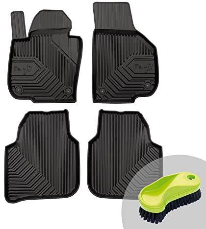 FROGUM No.77 Gummimatten Ganzjahresset von Auto Fußmatten Autofussmatten für Skoda Superb II 2008-2015 | Langlebiges TPE Material