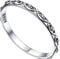 FOCALOOK Herren Ring 925 Silber Vorsteckring Ehering Trauring Verlobungsring Partnerring Vintage Böser Blick Muster Schmuck Accessoire für Hochzeit Größe 62 (19.7)