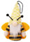 1 STÜCKE Bee Festival Glowing GNOME Puppe Anhänger Gesichtslose Zwerg Dekoration Ornamente Kaninchen Plüschpuppe Mini Heizpilz Balkon (A, One Size)