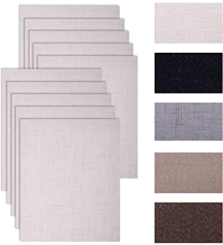 10 Stück Reparaturflicken aus Feinem Leinen, Selbstklebend für die Reparatur von Stoffen mit Selbstklebender Rückseite zum Reparieren und Dekorieren von Möbeln, Sofa 20 cm x 25 cm (Beige)