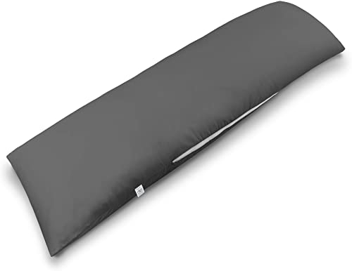 ekmTRADE Seitenschläferkissen 40x145cm Langkissen ergonomisches Schlafkissen, erholsamen Schlaf optimale Druckentlastung, Körperanpassung, für Schwangere, Stillende & Allergiker (30, Kissen mit Bezug)