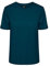 PIECES Pcria Ss Fold Up Solid Tee Noos Bc Femme T-shirt, Reflecting Pond, M