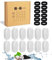Zawaer Filtre Fontaine Chat, 24 Packs Filtre Fontaine Eau Chat, Filtre à Charbon 12 Pièces Et Une éponge en Mousse 12 Pièces, Filtre en Mousse De Remplacement Filtre pour Fontaine à Eau pour Chat.
