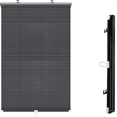 NUACOS Plissee mit Saugnäpfen, Sonnenschutz Fenster Saugnapfes Rollos, Sichtschutz Und Sonnenschutz Jalousien, Verdunklungsvorhänge für Büro, ohne Bohren,45cm*125cm