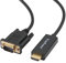 KamKorda VGA to HDMI Cable | 1 Pack | Male/Male VGA to HDMI Gold-Plated Connector | Compatible for Computer, Desktop