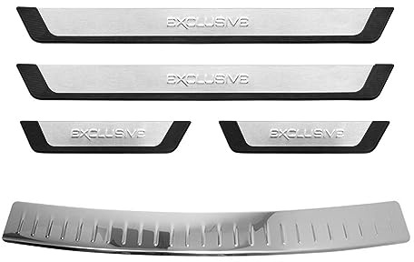 Ladekantenschutz Einstiegleisten Satz für VW Passat B6 2005-2010 Edelstahl Chrom