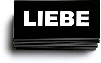 100 Stück LIEBE Aufkleber! Wasserfest!