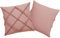 unendlich schoen – 2er Set Kissenbezüge 40x40cm Alt rosa Nude, 100% Baumwolle, Dekorative Kissenbezug Sofakissen Couchkissen Dekokissen (40 x 40 cm, Alt rosa Nude)