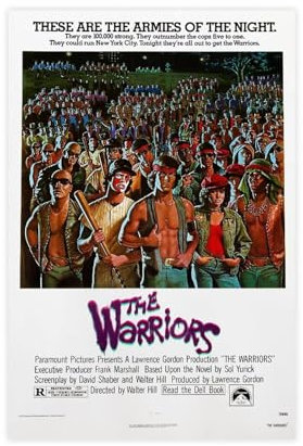 ZOLULA Filmposter The Warriors, Leinwand-Poster, Wandkunst, Dekor, Bild, Gemälde für Wohnzimmer, Schlafzimmer, Dekoration, ungerahmt, 30 x 45 cm