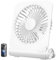 EasyAcc Ventilador de Mesa Pequeño, Mini Ventilador Silencioso USB Recargable 2000mAh con 4 Velocidades, 225° Plegable Portátil Viento Fuerte para Oficina, Camping y Viajes,Blanco