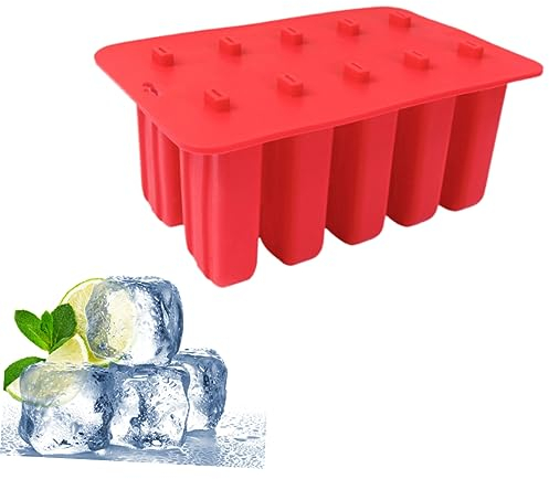 Cabilock Moldes Lekue Helados Molde Para Paletas De Silicona 10 Rejillas Ideal Para La Tienda De Cocina
