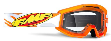 PRORACER FMF Powercore Motocrossbrille Schutzbrille fur Motorrad Pitbike (Orange)