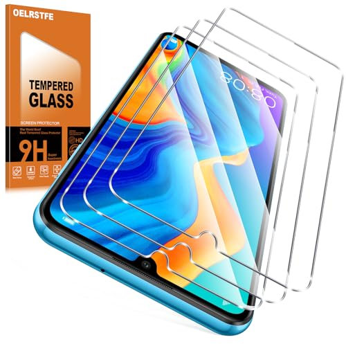 Oelrstfe Verre Trempé pour Huawei P30 Lite/Nova 4e 3 Pièces,Film de Vitre Protection écran Dureté 9H Anti Rayures Sans Bulless Ultra Transparent HD Haute Sensibilité Protecteur D'écran