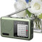 Tyinerc Pequeña Radio De Onda Corta,Radio Portátil Recargable,Radio de Onda Corta Recargable Radio meteorológica Am FM - Equipo de Audio Gran recepción Auriculares Jack Transistor Radio para Viajes