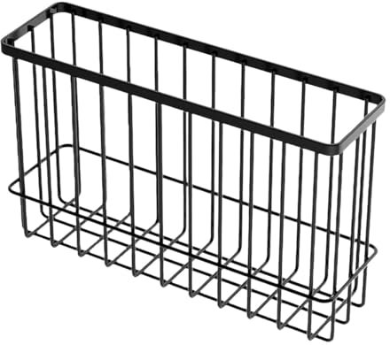 LOVIVER Panier de Rangement Suspendu en Fil de Fer, Panier en Grille, Boîte de Rangement pour Porte d'Armoire, Fournitures de Décoration pour la Maison, S