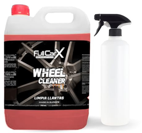 FULLCARX Wheel Cleaner 5 Litres Nettoyant Jantes Voiture, Puissant et Efficace Substance Active Pourcentage Élevé Dégraissant, Finition Brillante Shine Jante, Produit Nettoyage Detailing Professionnel